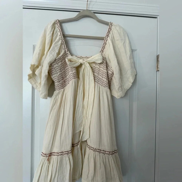 Free People Easy to Love smocked dress size Small - Picture 3 of 6